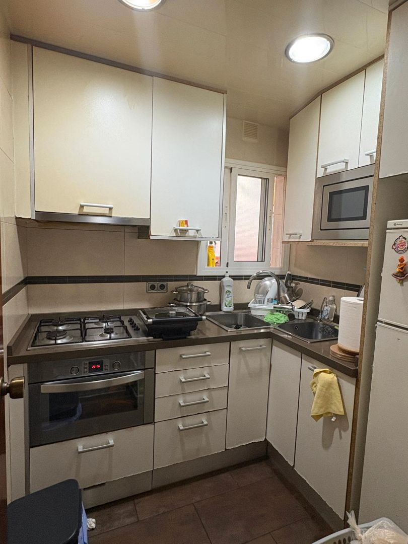 Kitchen of Flat for sale in Badalona  with Heating and Terrace