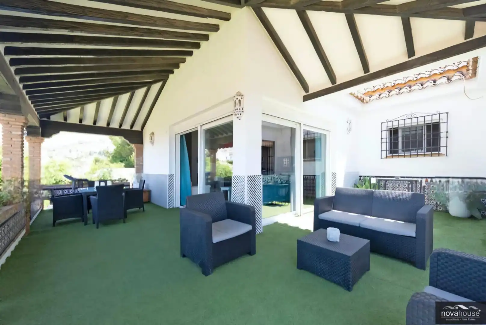Terraza de Casa o chalet en venta en Rincón de la Victoria con Aire acondicionado, Jardín privado y Terraza