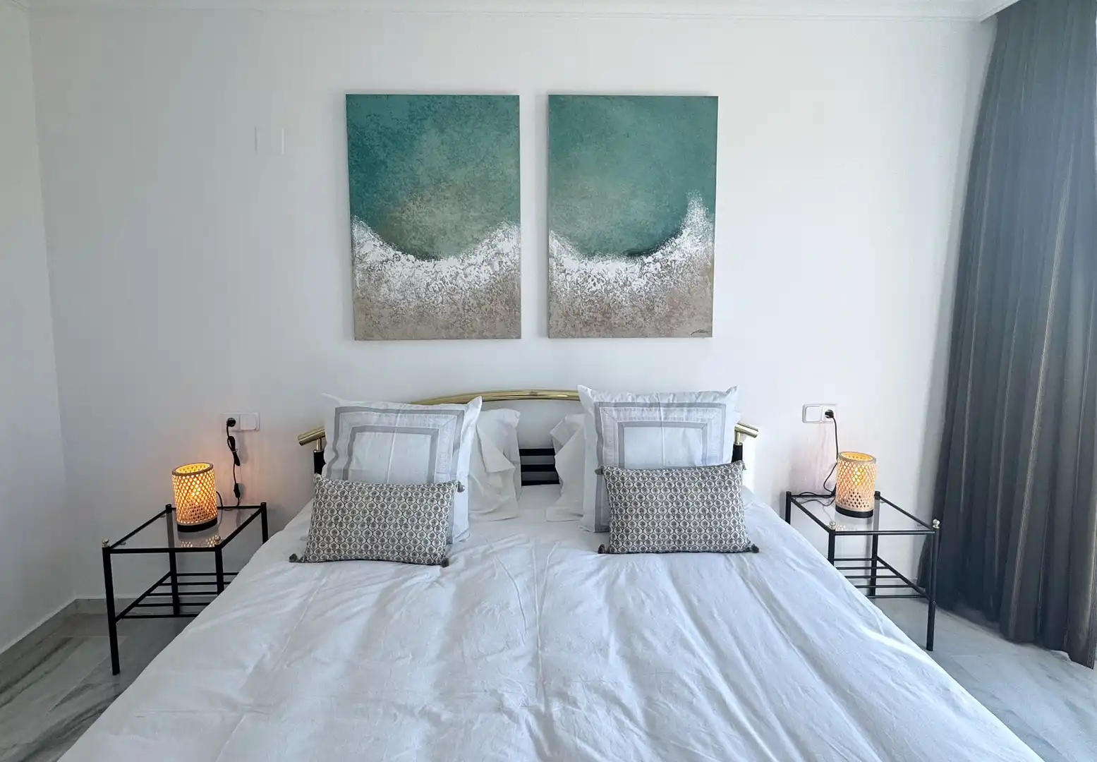 Habitación de Apartamento de alquiler en Marbella con Aire acondicionado, Calefacción y Terraza