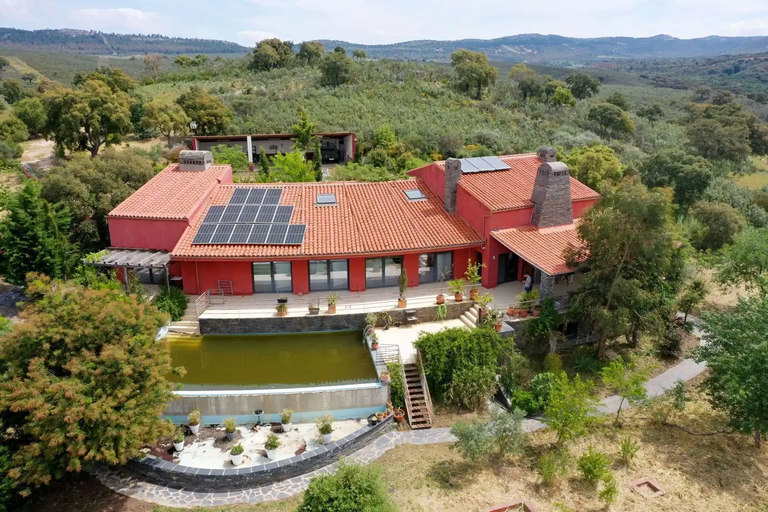 Exterior view of Country homes for sale in Jaraicejo  with Storage room and Community pool