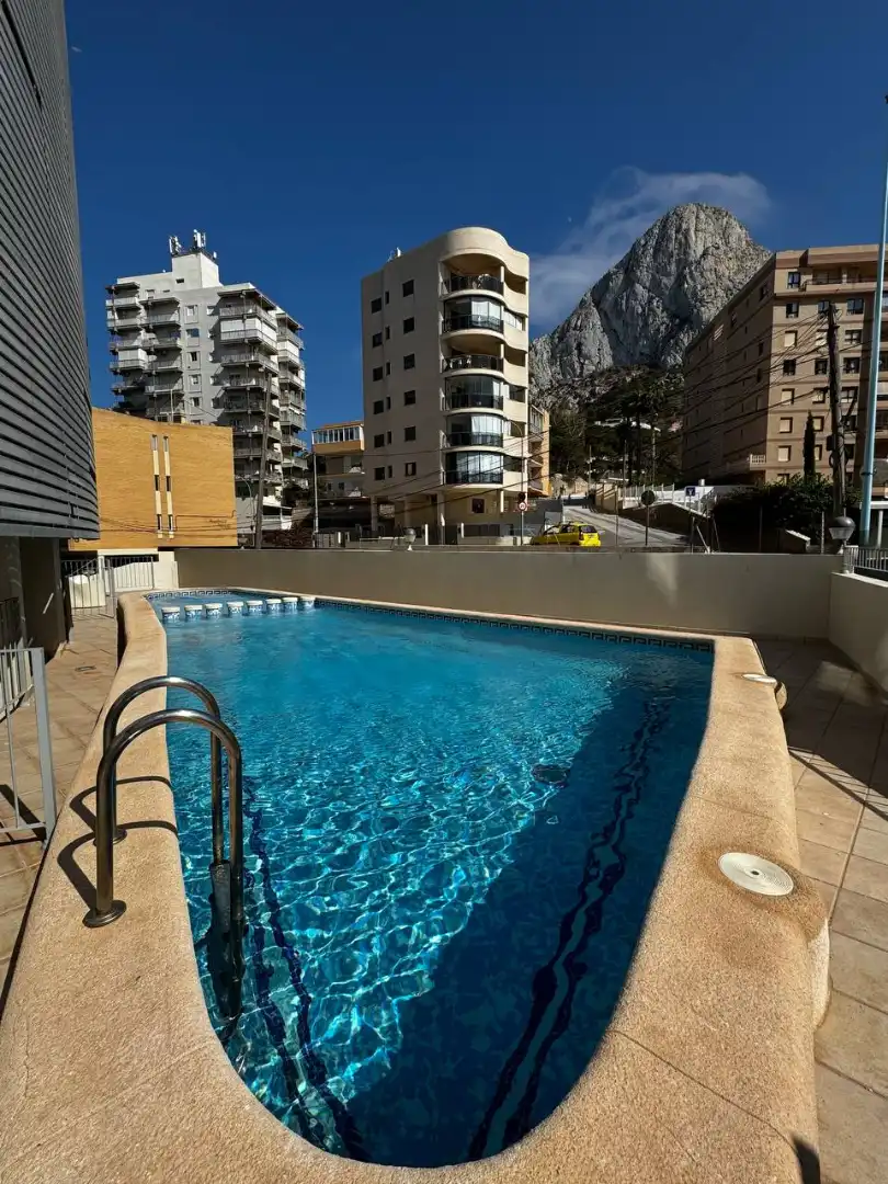 Swimming pool of Apartments for sale in Calpe / Calp  with Air Conditioner, Heating and Terrace