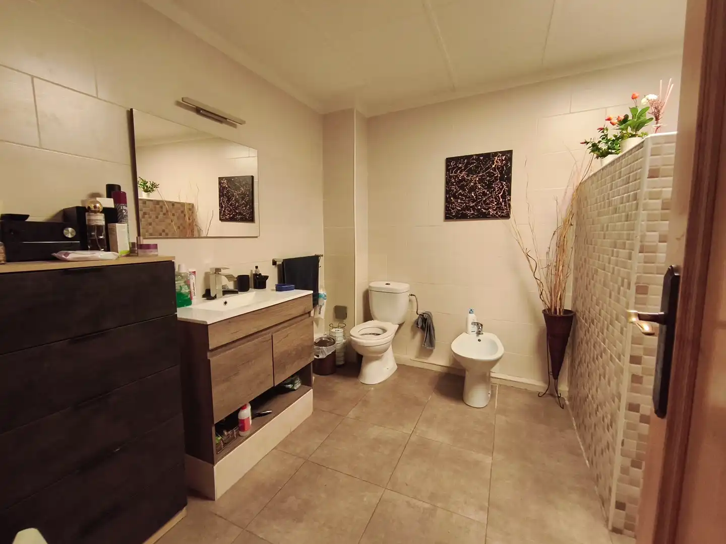 Badezimmer von Maisonette zum Verkauf in Polinyà de Xúquer mit Klimaanlage, Terrasse und Balkon