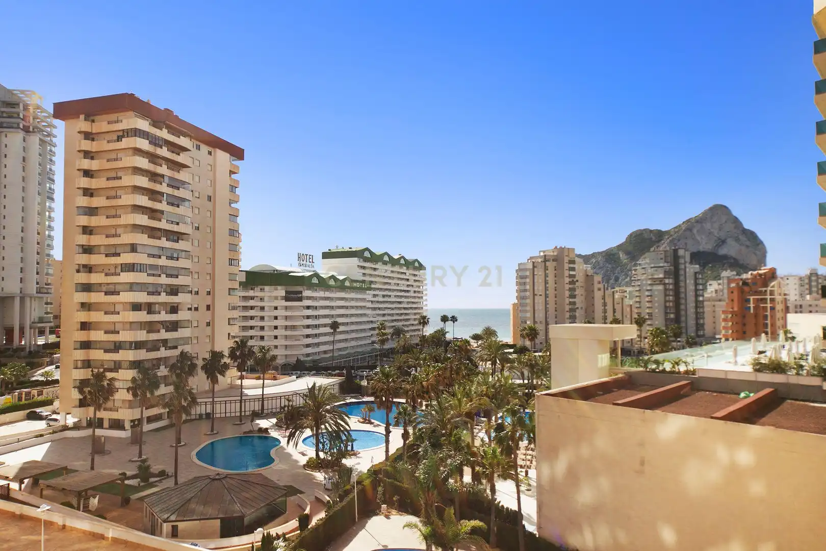 Habitación de Apartamento de alquiler en Calpe / Calp con Aire acondicionado, Lavadora y Microondas