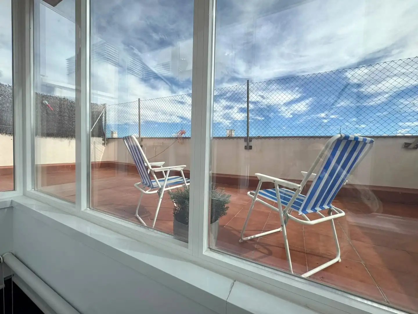 Terrasse von Dachboden zur Miete in Barrio de Salamanca