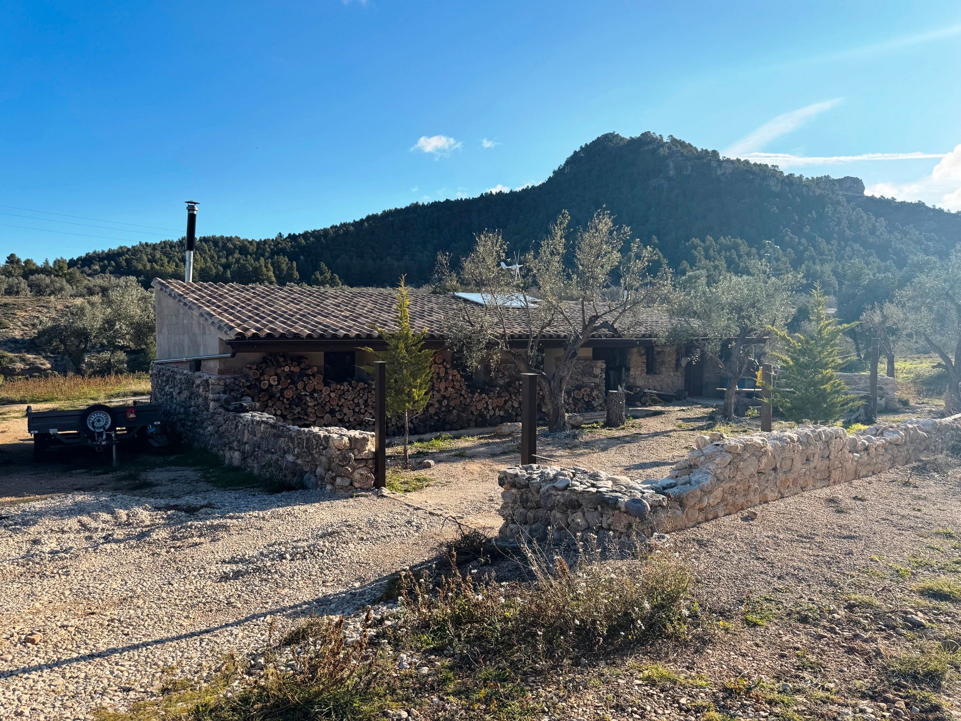 Exterior view of Country house for sale in Valderrobres  with Private garden, Parquet flooring and Furnished