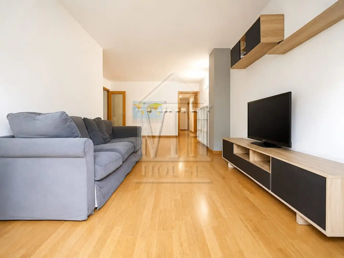 Sala de estar de Piso en venta en Badalona con Aire acondicionado, Calefacción y Parquet