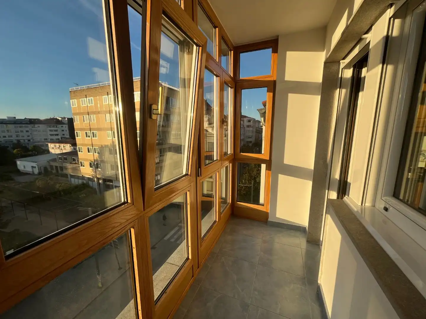 Balcony of Duplexes for sale in Monforte de Lemos  with Heating, Private garden and Parquet flooring