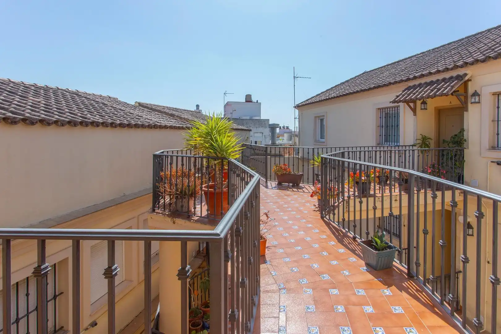 Terrasse von Wohnung zum Verkauf in Jerez de la Frontera mit Klimaanlage, Heizung und Parkett