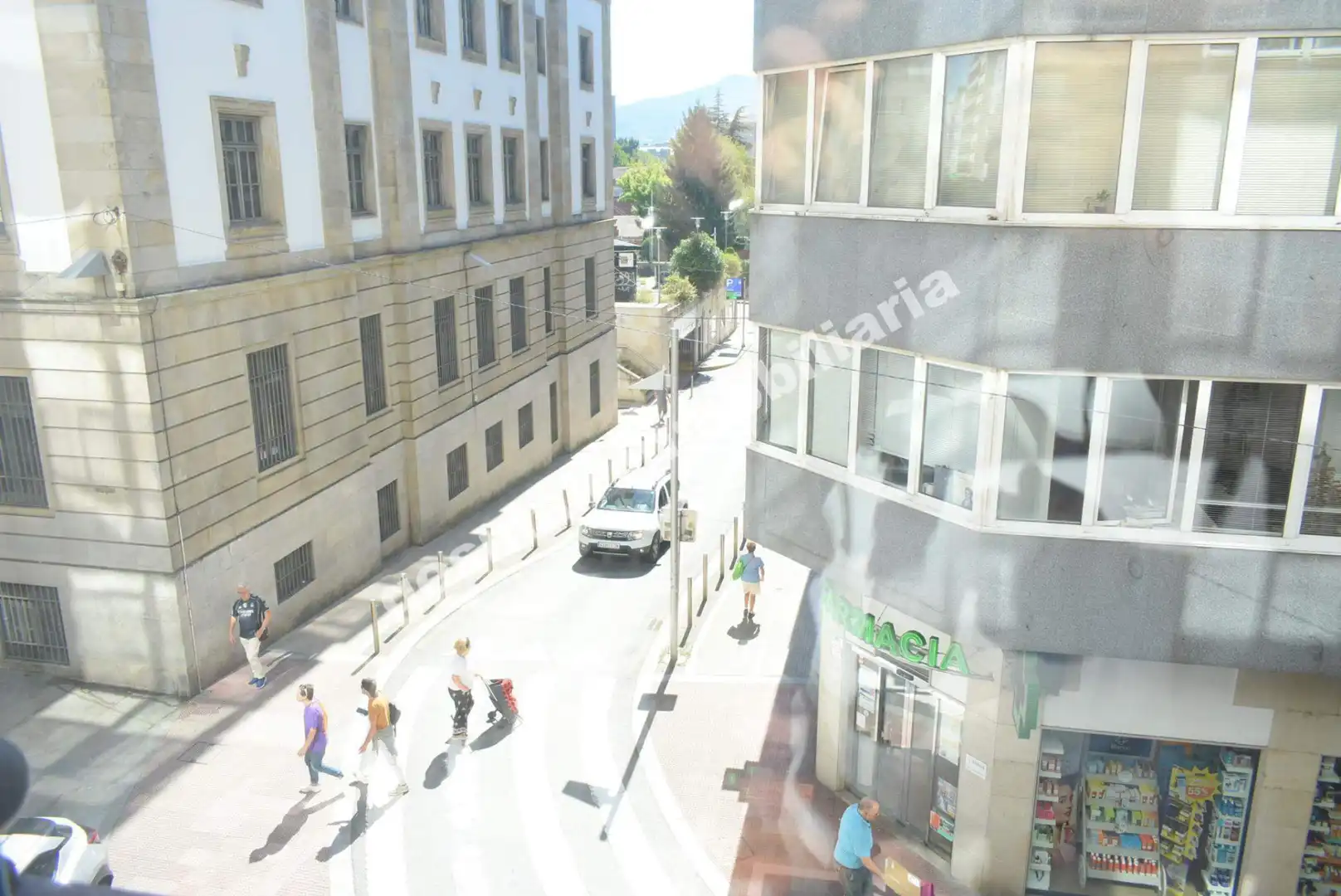 Vista exterior de Piso de alquiler en Pontevedra Capital  con Calefacción, Parquet y Trastero