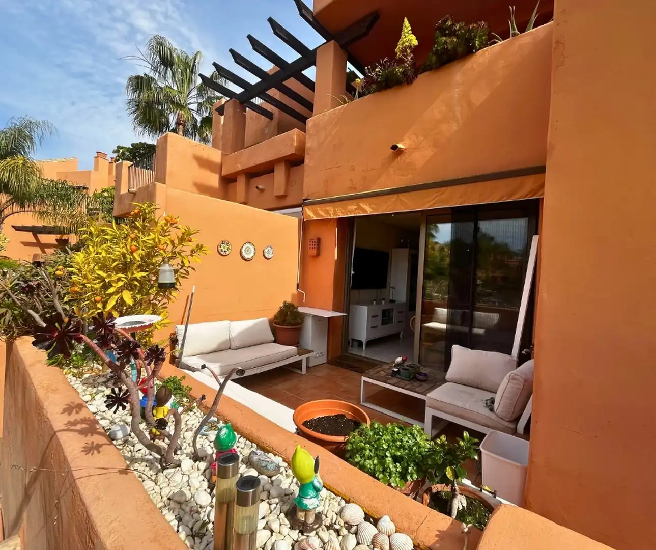 Terraza de Apartamento en venta en Estepona con Aire acondicionado, Terraza y Trastero