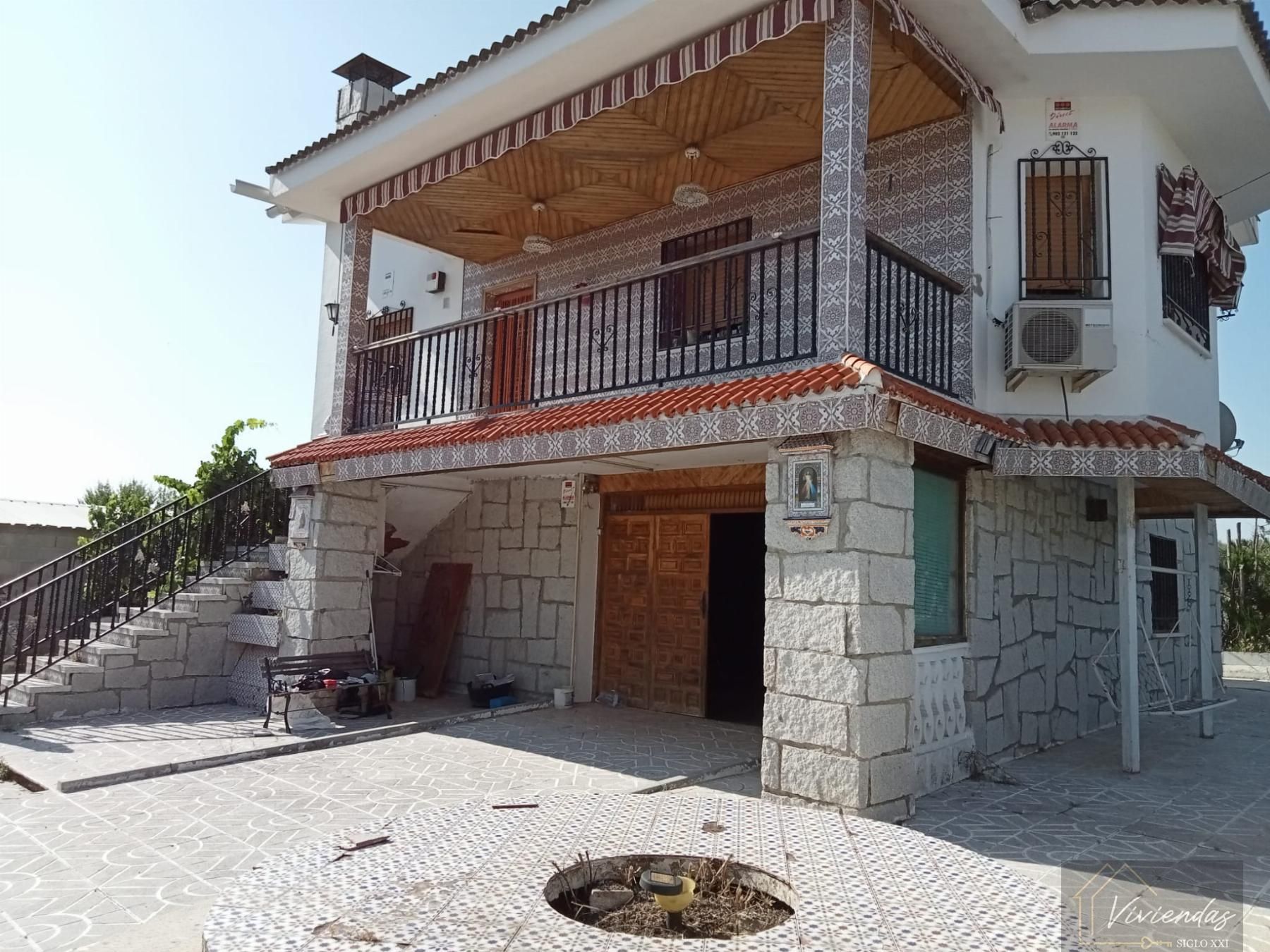 Vista exterior de Casa o chalet en venta en Villanueva de Perales con Aire acondicionado, Calefacción y Terraza