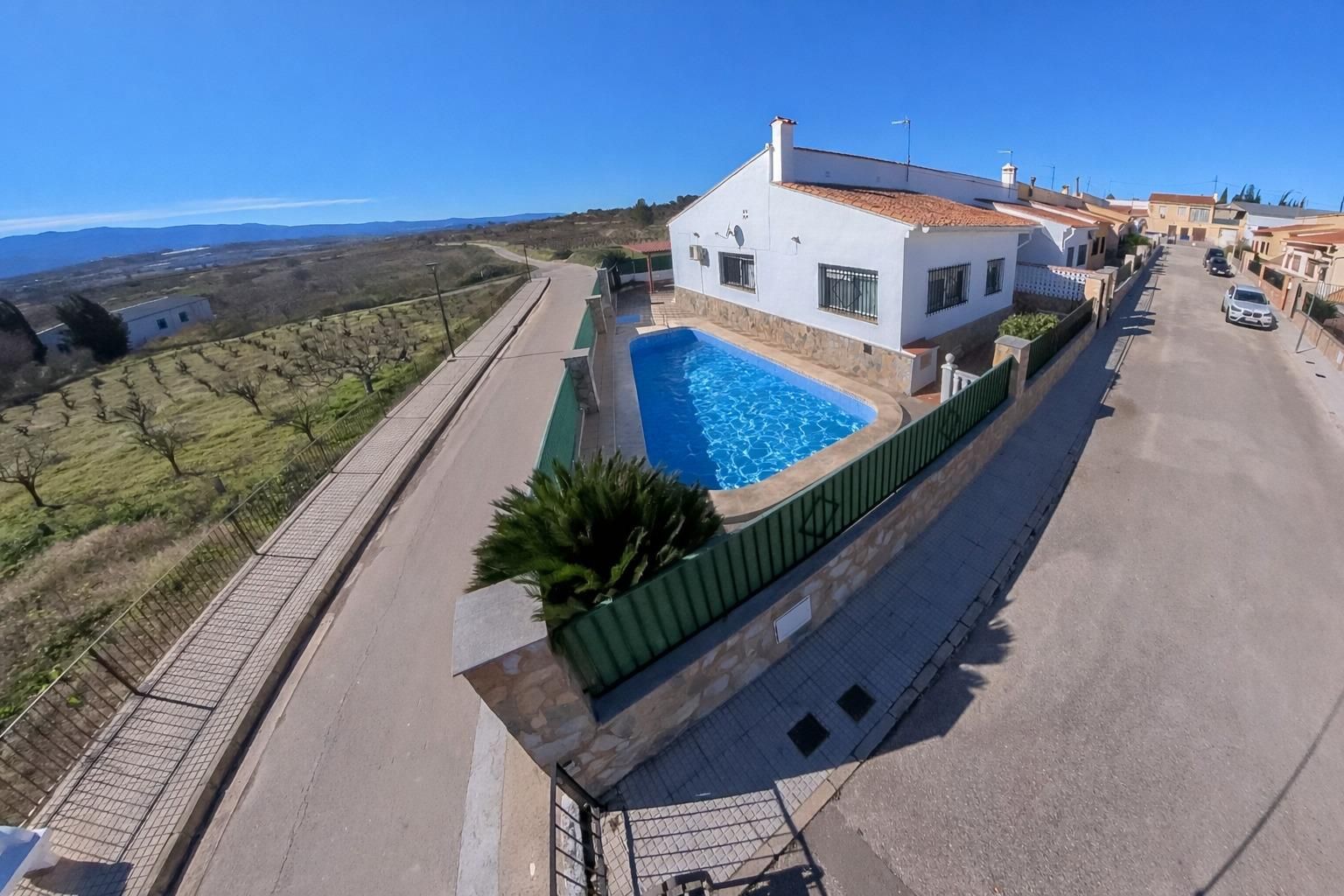 Swimming pool of Single-family semi-detached for sale in Benissuera  with Private garden and Swimming Pool