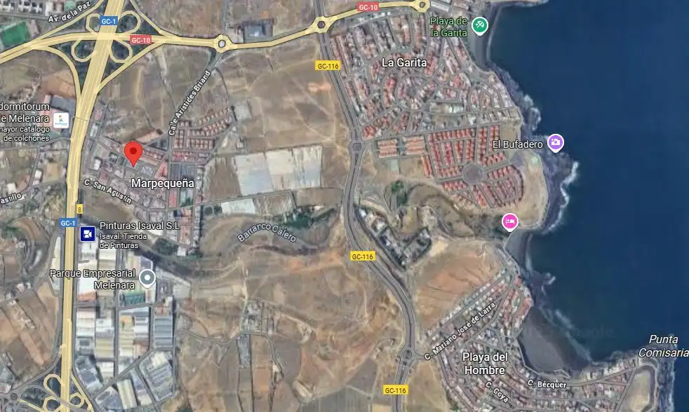 Vista exterior de Piso en venta en Telde