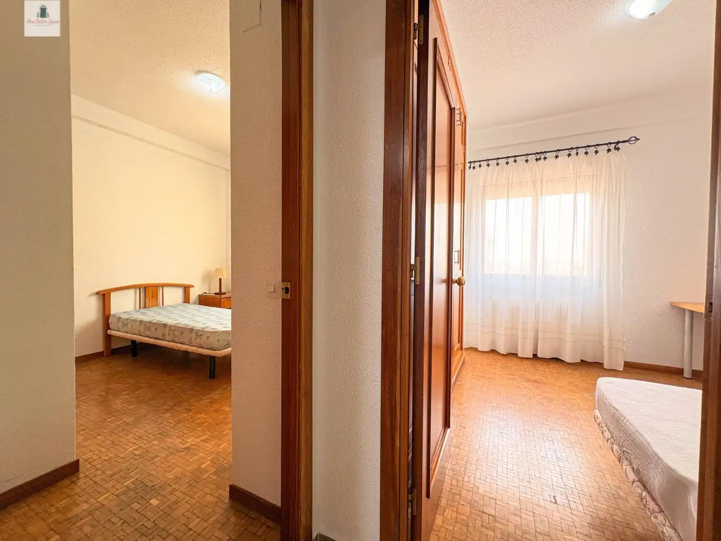 Bedroom of Flat for rent in Badajoz  with Air Conditioner, Heating and Furnished