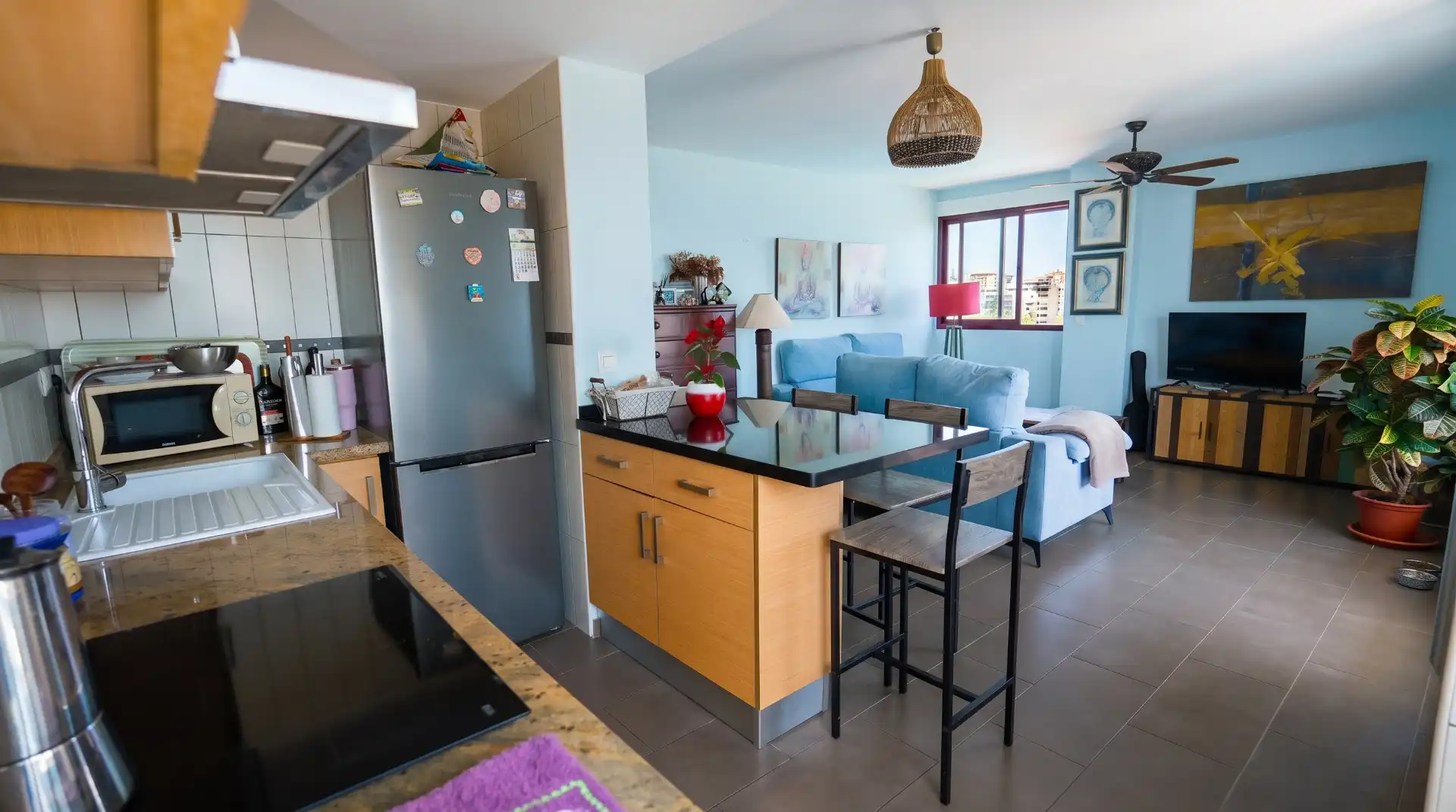 Cocina de Apartamento en venta en Dénia con Aire acondicionado, Calefacción y Terraza