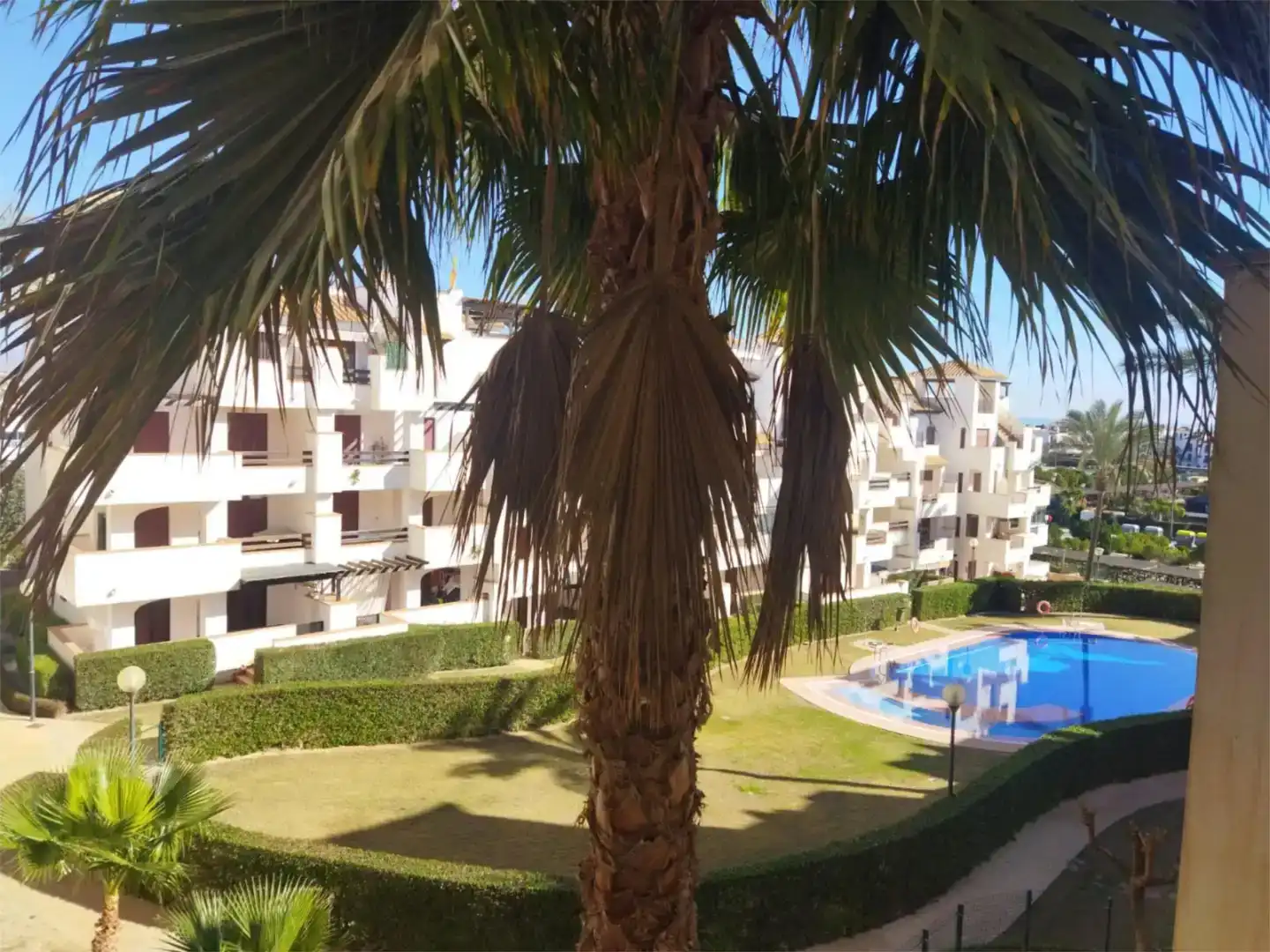 Exterior view of Flat for sale in Vera  with Air Conditioner, Swimming Pool and Balcony