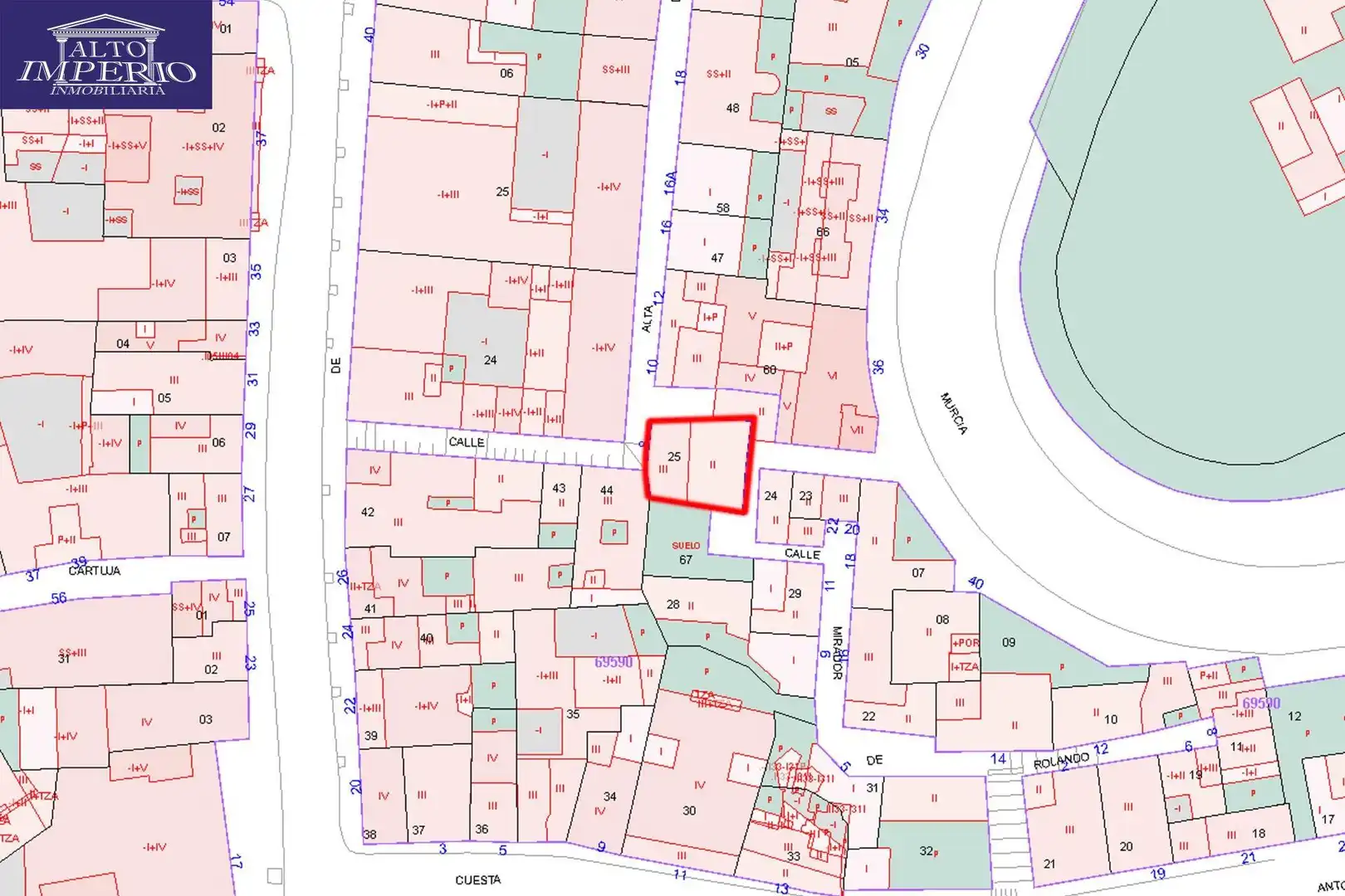 Residential land for sale in Calle Calle Alta de Cartuja 8