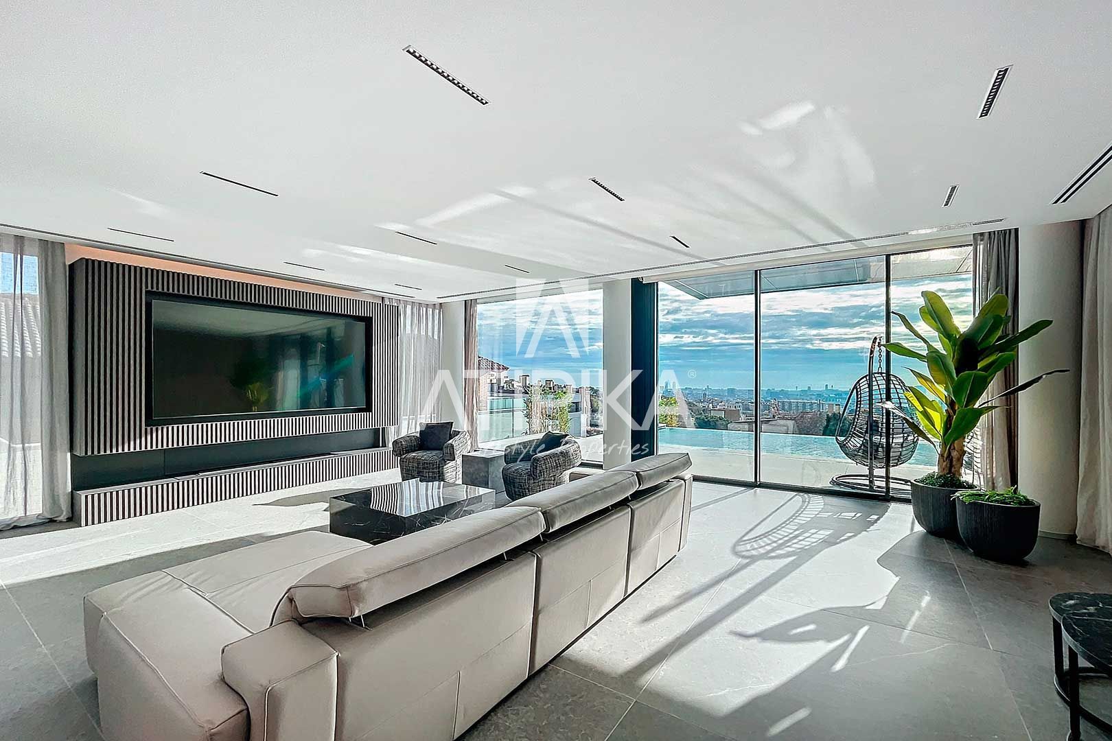 Living room of House or chalet for sale in  Barcelona Capital  with Air Conditioner, Heating and Terrace