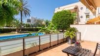 Garden of Attic for sale in Castelldefels  with Air Conditioner, Terrace and Swimming Pool