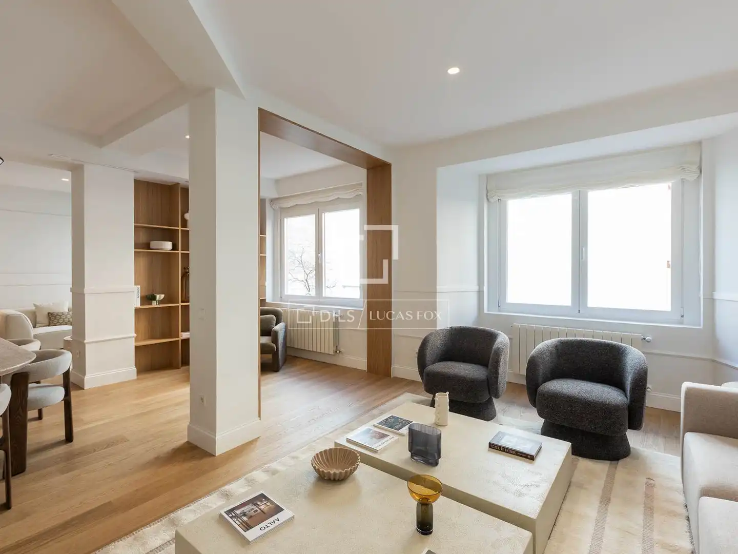 Sala d'estar de Pis en venda en Madrid amb Aire condicionat, Calefacció i Parquet