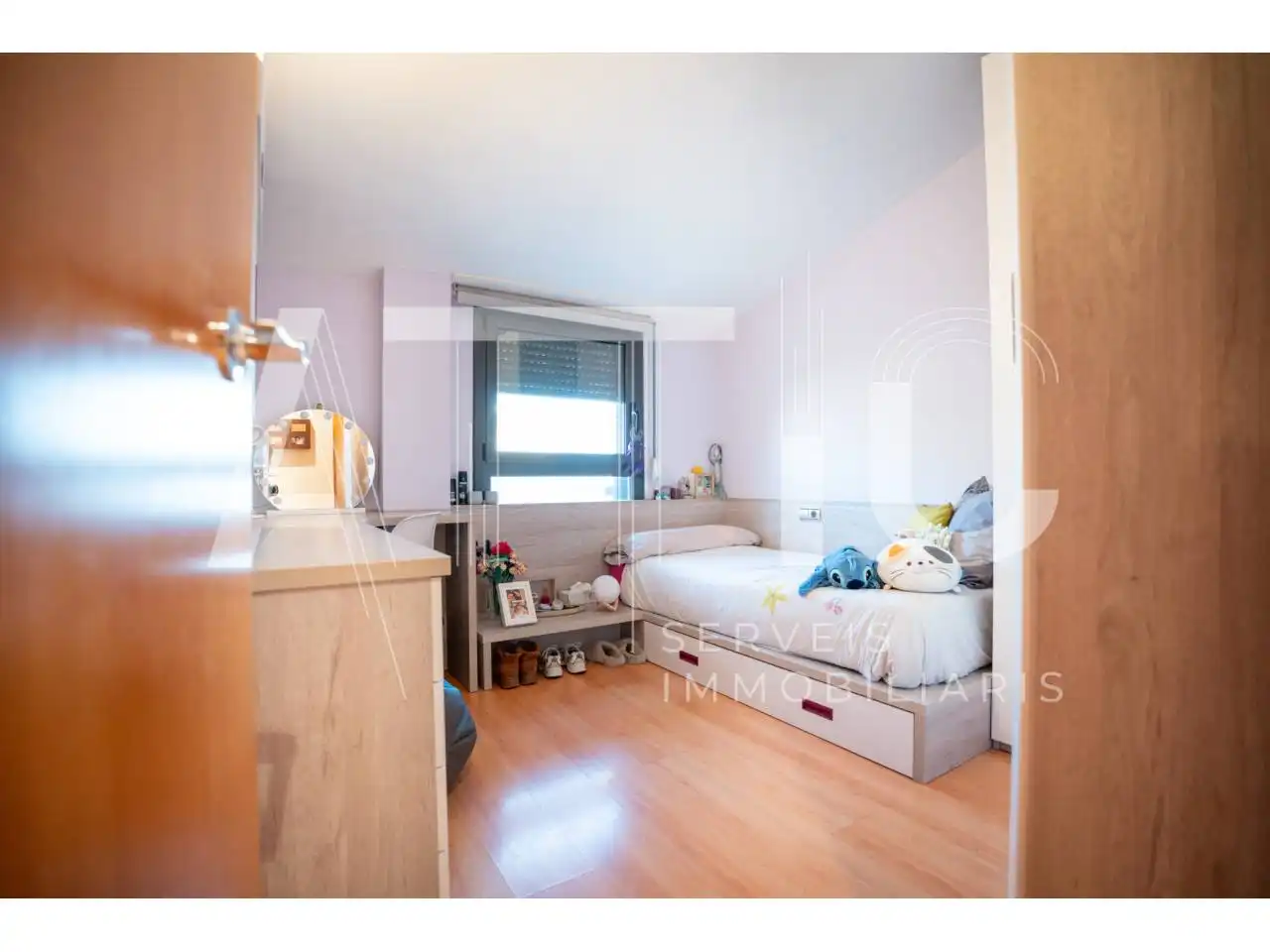 Schlafzimmer von Dachboden zum Verkauf in Sant Quirze del Vallès mit Klimaanlage, Heizung und Parkett