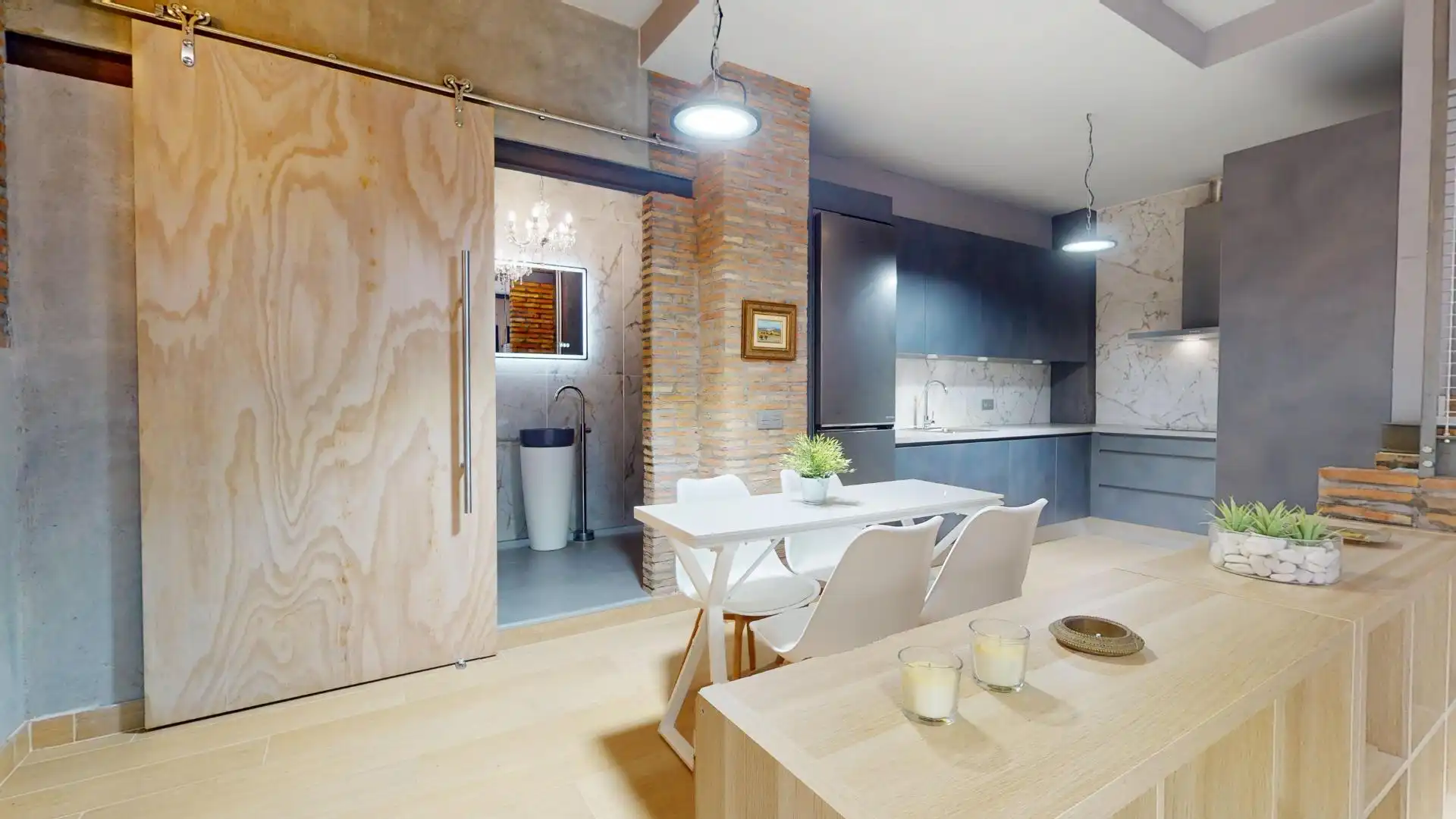 Cocina de Loft de alquiler en Marbella con Trastero y Amueblado