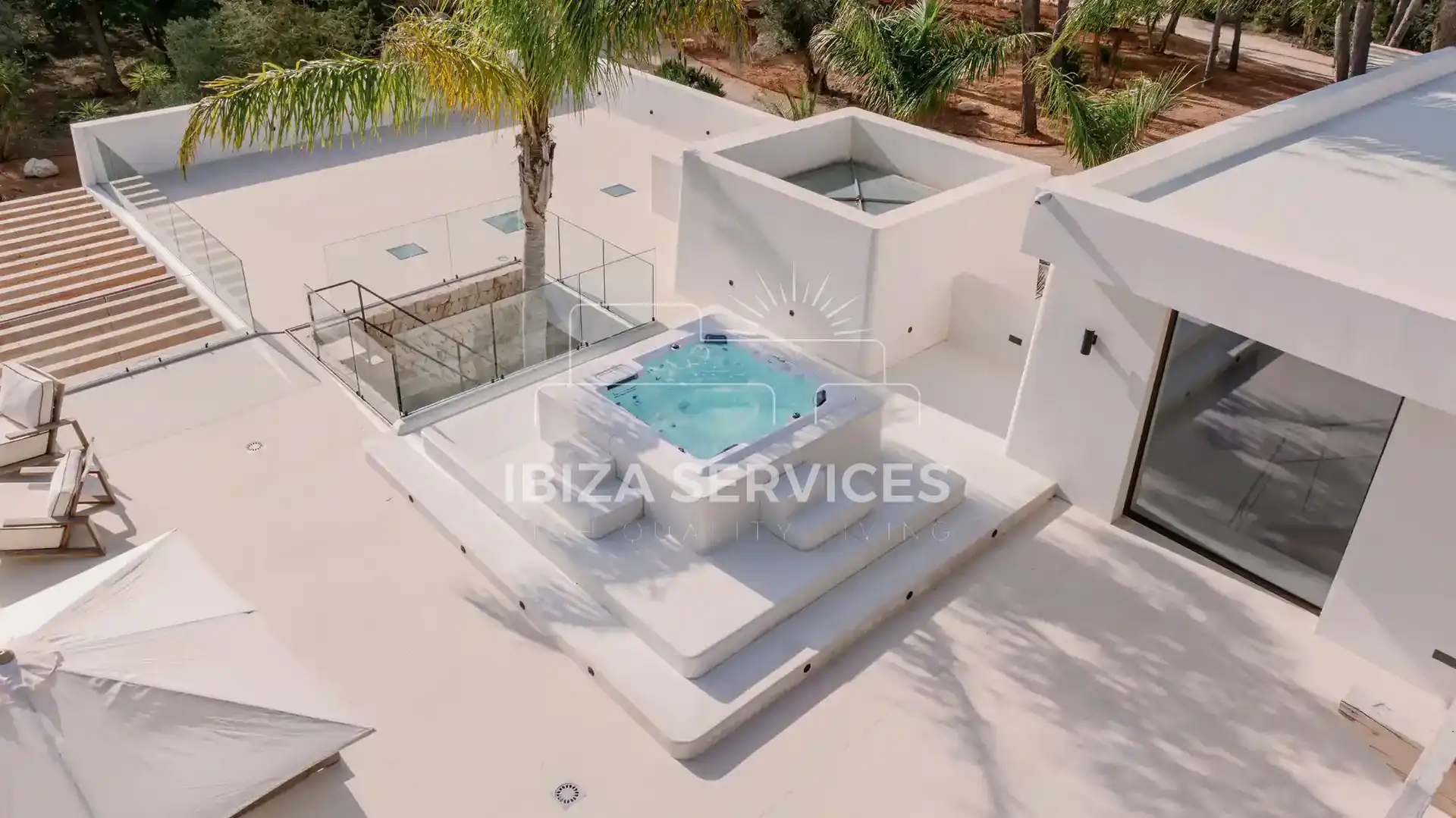 Terrasse von Haus oder Chalet zum Verkauf in Santa Eulària des Riu mit Klimaanlage und Schwimmbad