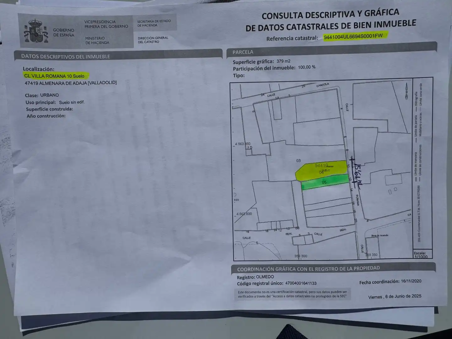 Residencial en venta en Almenara de Adaja