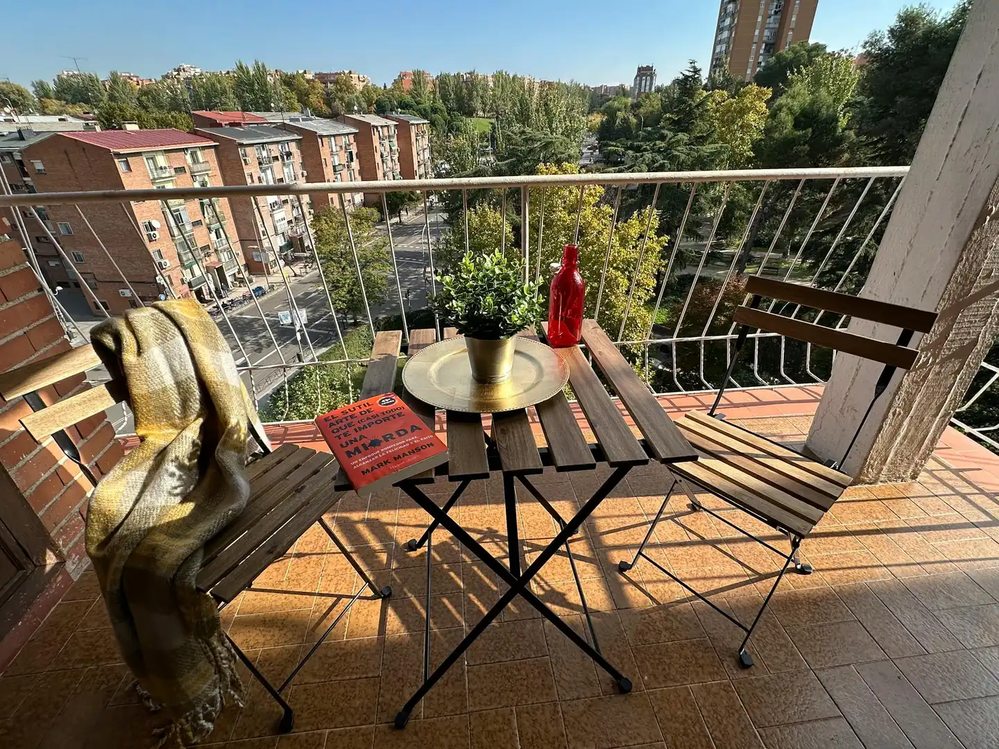 Terrassa de Pis per a compartir en Madrid amb Aire condicionat, Calefacció i Jardí privat