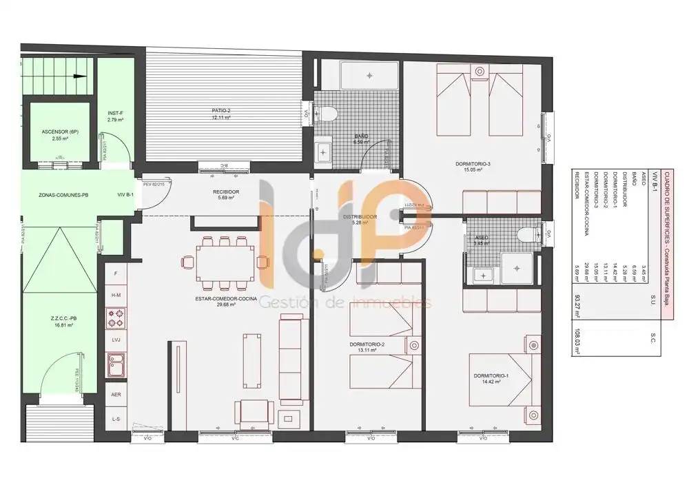 Piso con ascensor en venta en Huércal-Overa, imagen 3