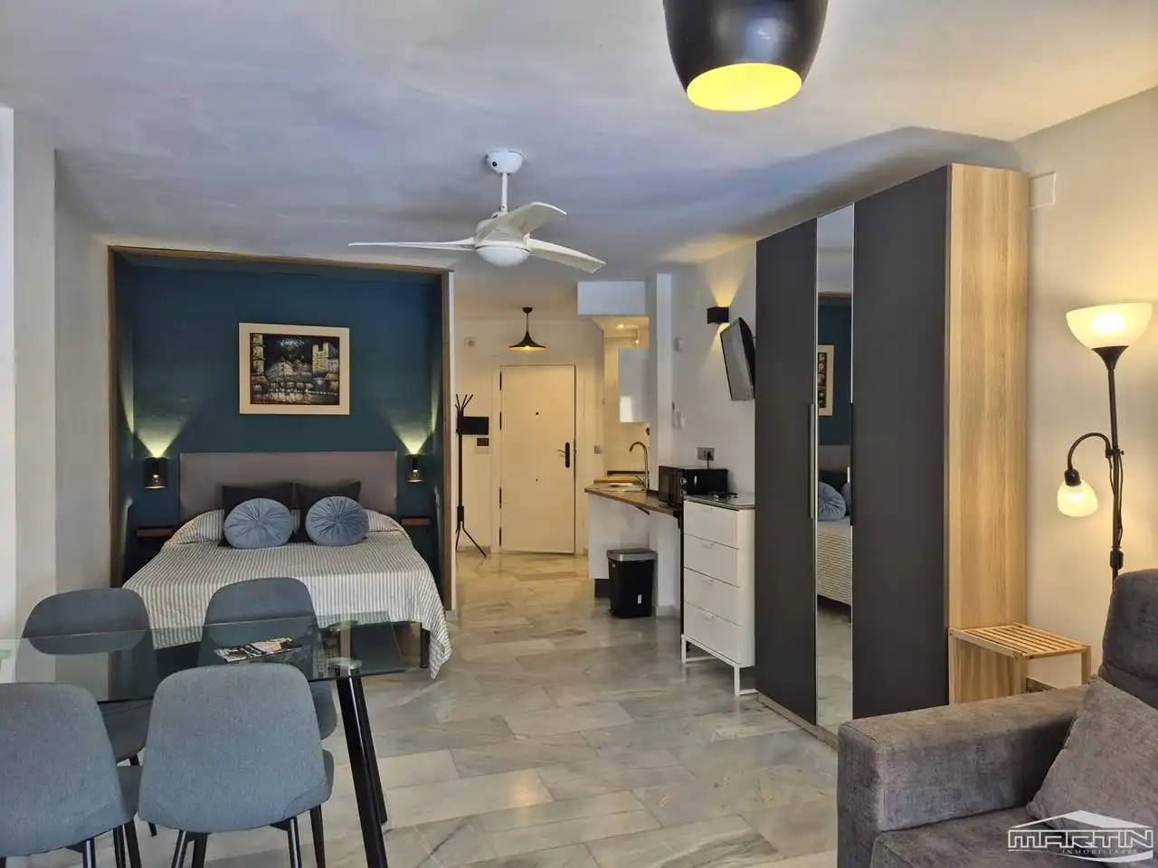 Habitación de Estudio de alquiler en Torrox con Aire acondicionado, Trastero y Piscina