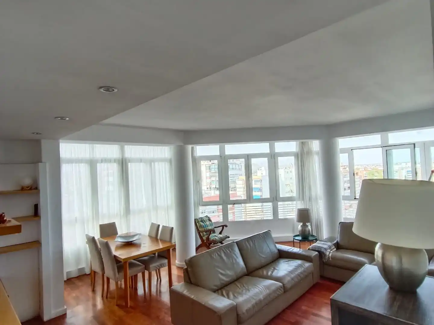Sala de estar de Piso de alquiler en Murcia con Aire acondicionado, Calefacción y Amueblado