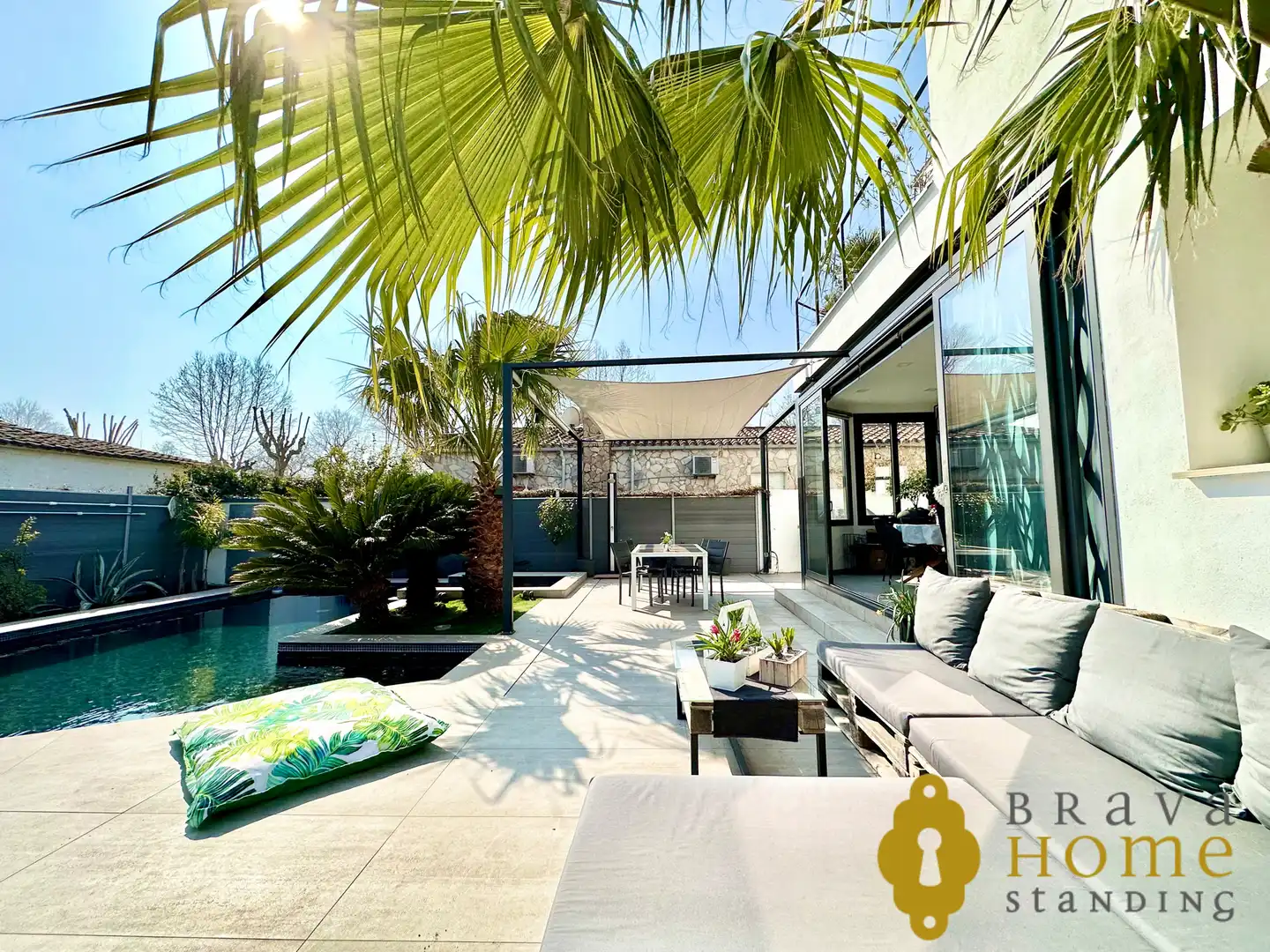 Terrasse von Haus oder Chalet zum Verkauf in Empuriabrava mit Klimaanlage, Heizung und Privatgarten