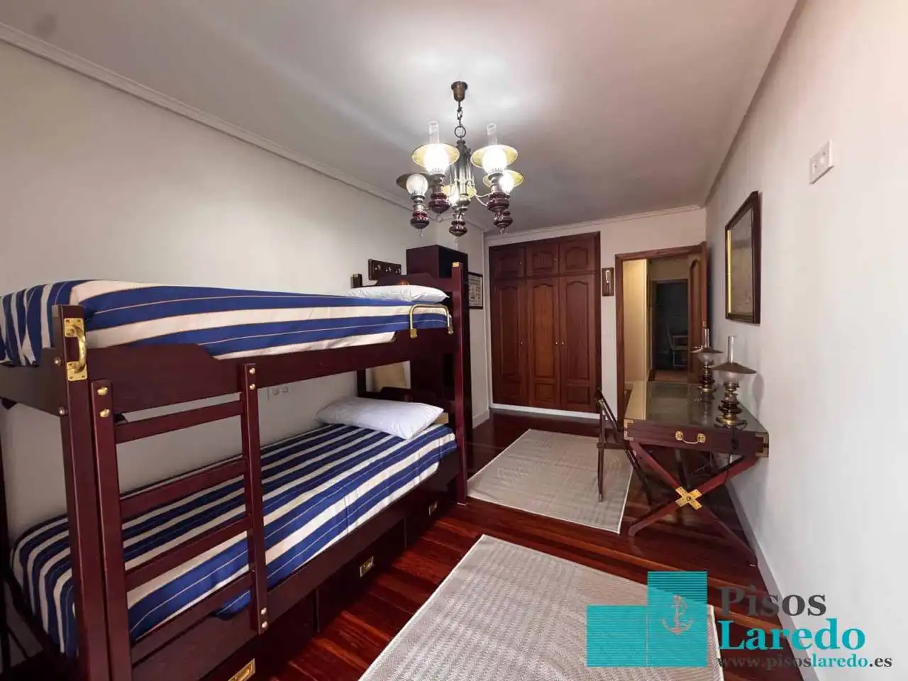 Bedroom of Flat for rent in Laredo  with Heating, Terrace and Furnished