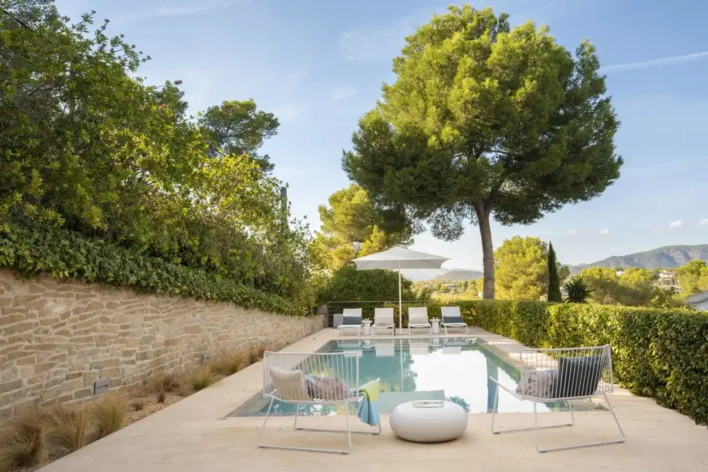 Piscina de Casa o xalet en venda en Calvià amb Aire condicionat, Calefacció i Jardí privat