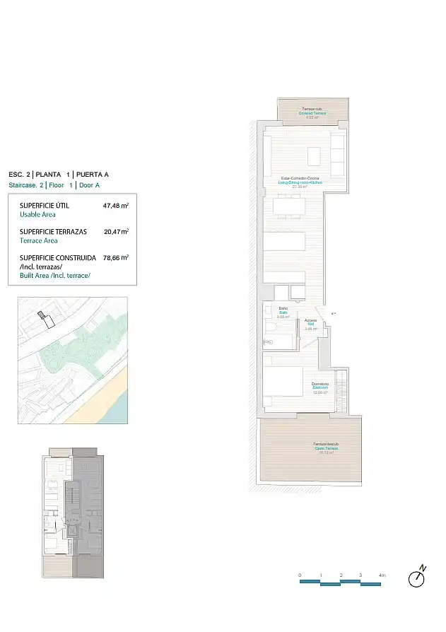 Appartement compact avec terrasse à vendre à Centro Urbano, imagen 17