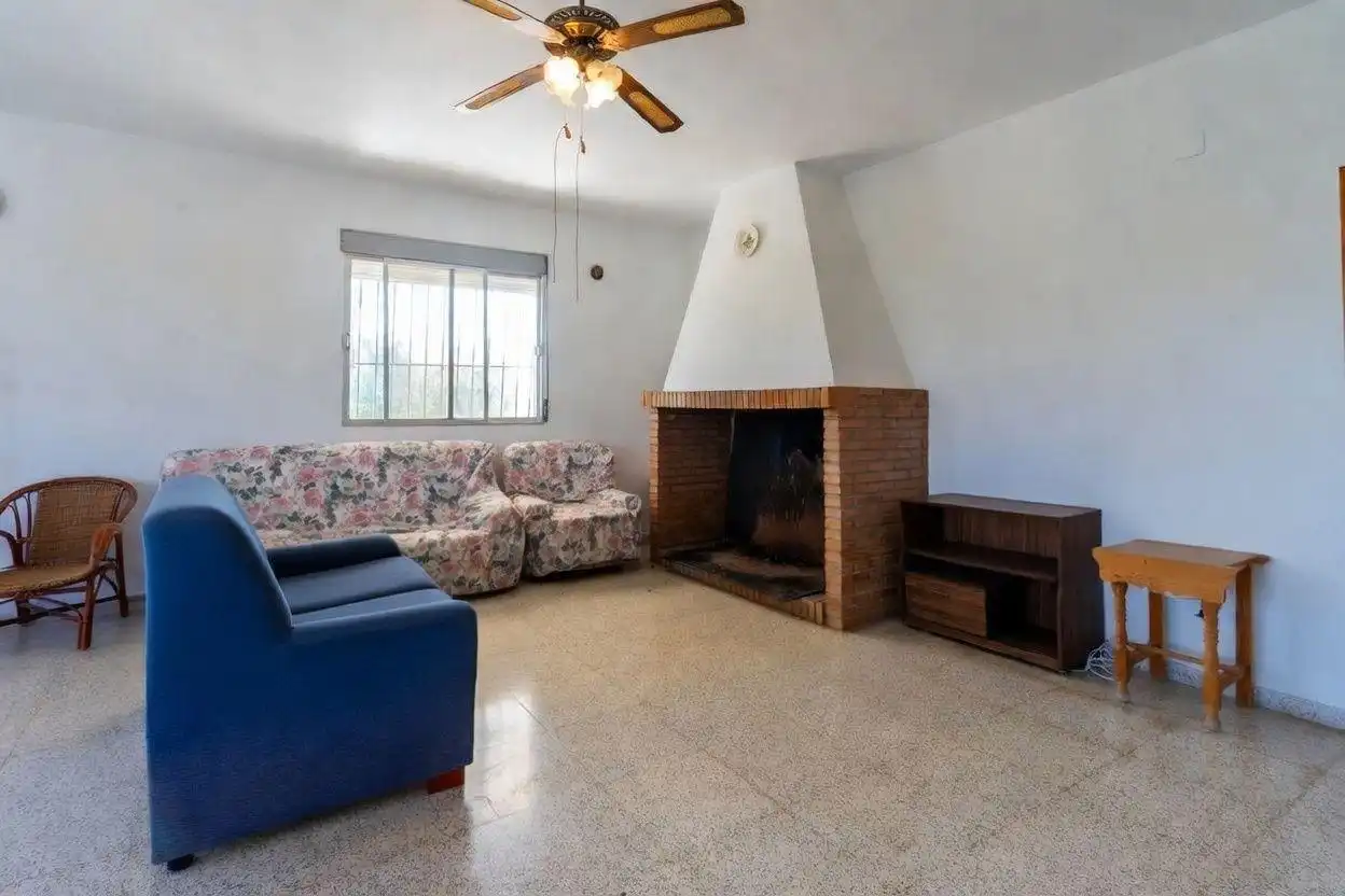 Sala de estar de Finca rústica en venta en Abarán con Terraza y Amueblado