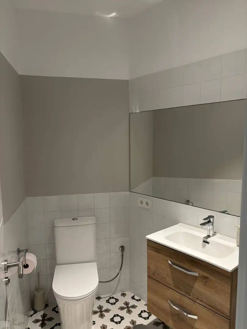 Bany de Apartament de lloguer en Las Palmas de Gran Canaria amb Aire condicionat i Moblat