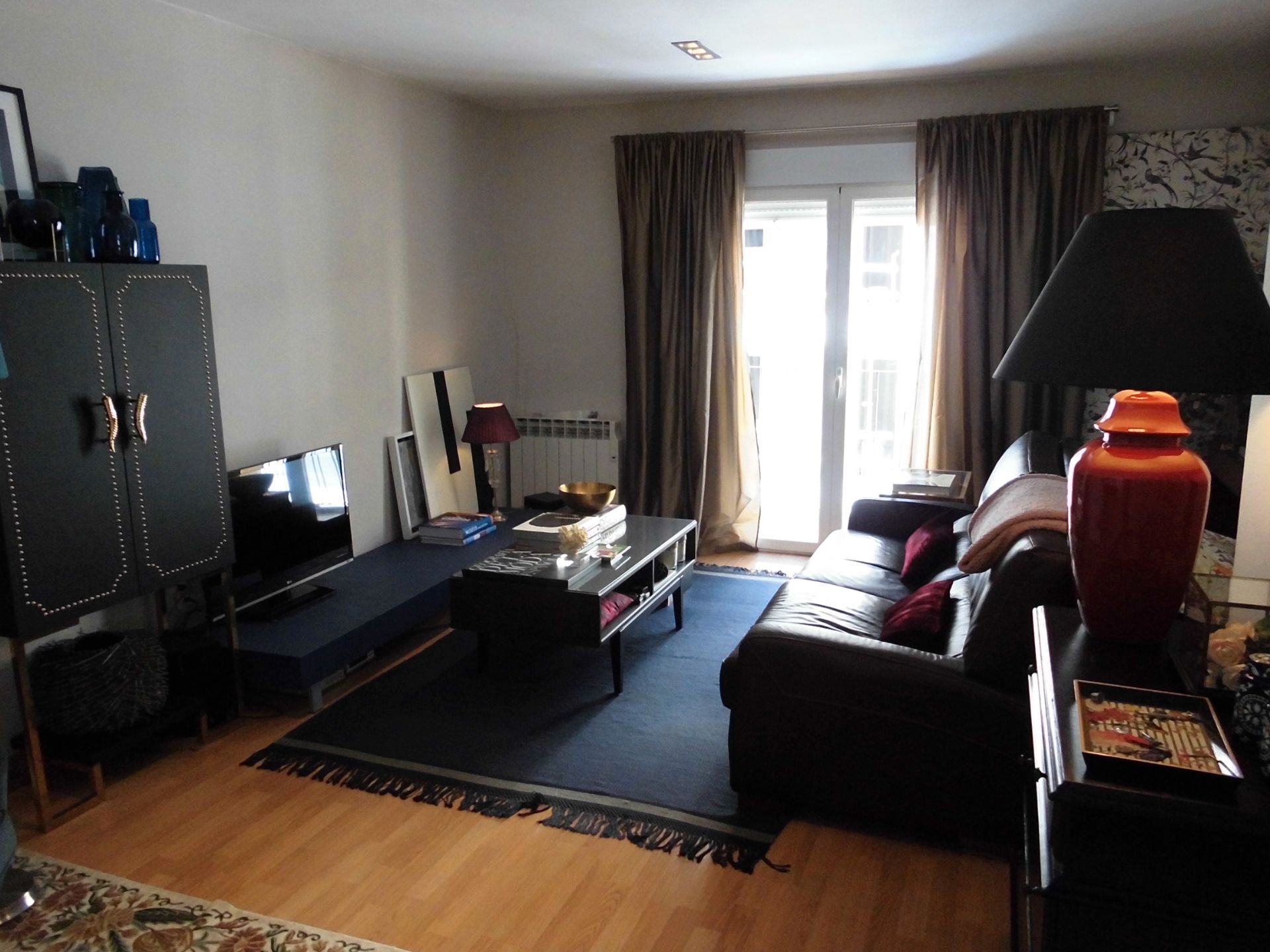 Living room of Flat for sale in  Zaragoza Capital  with Air Conditioner, Heating and Parquet flooring