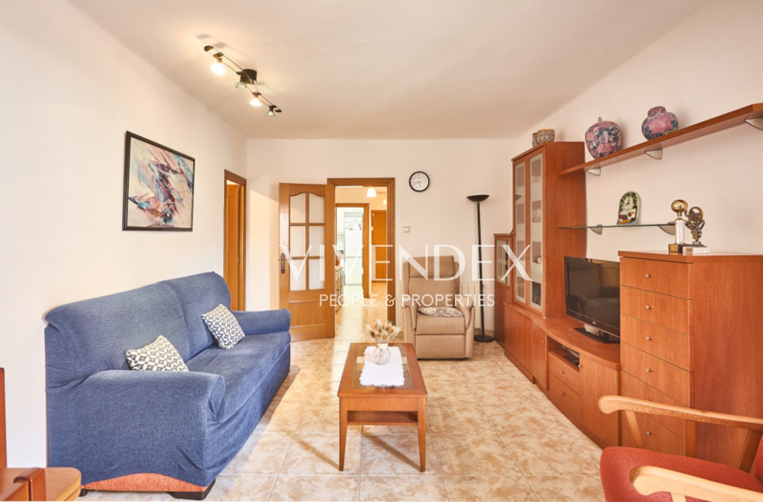 Living room of Flat for sale in Esplugues de Llobregat  with Heating and Balcony