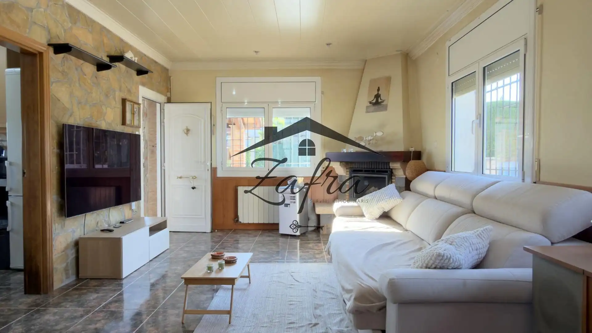 Sala de estar de Casa o chalet en venta en Vidreres con Calefacción, Jardín privado y Terraza