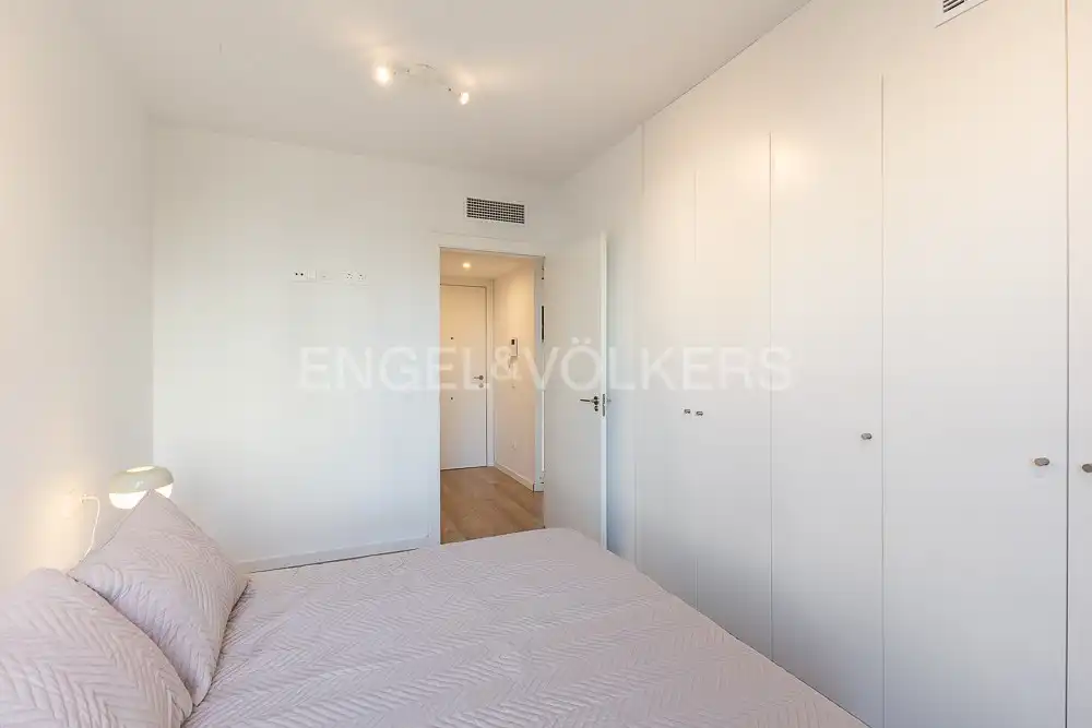 Bedroom of Flat for rent in Valencia  with Air Conditioner, Heating and Parquet flooring