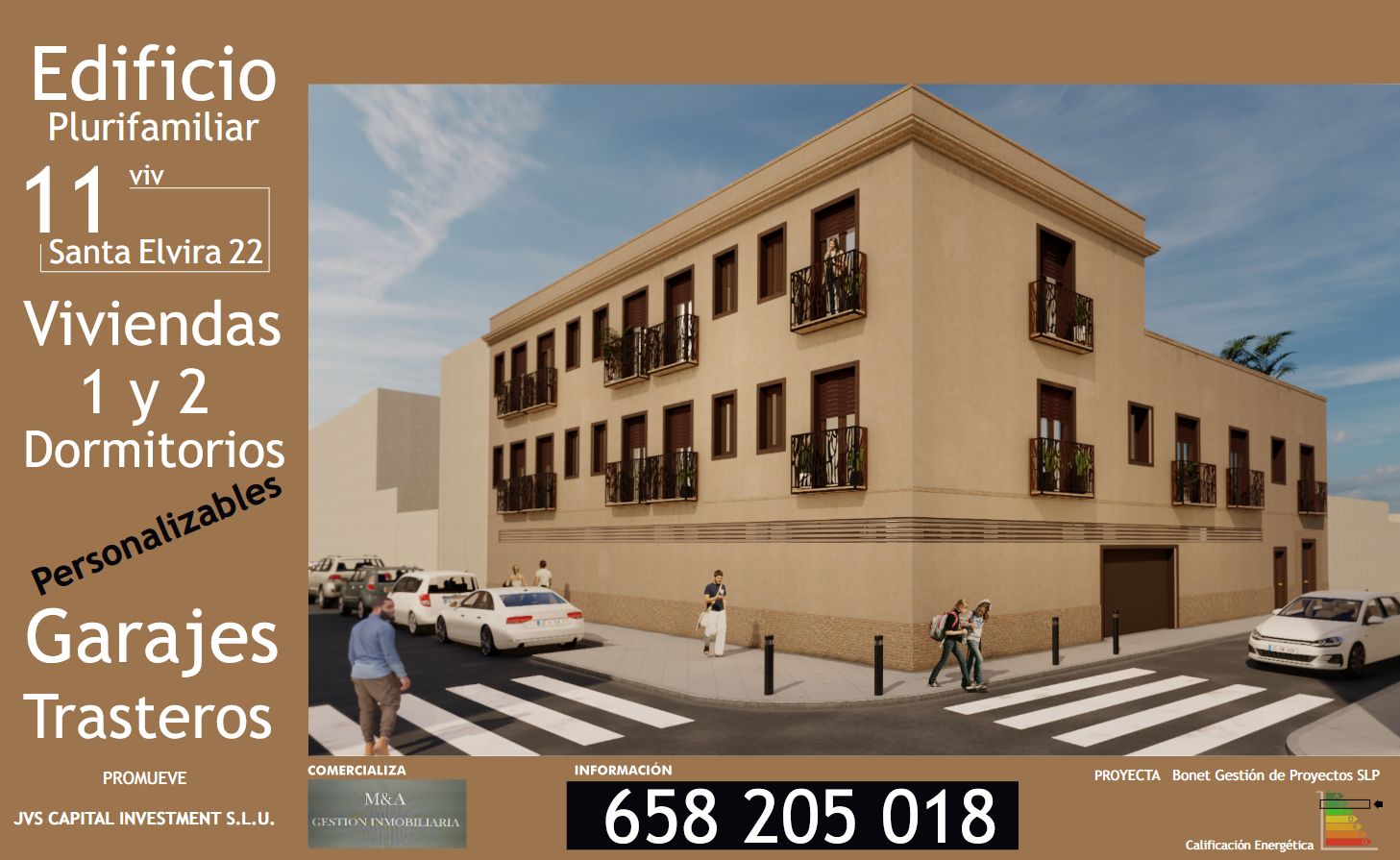 Exterior view of Flat for sale in Dos Hermanas  with Air Conditioner, Heating and Balcony