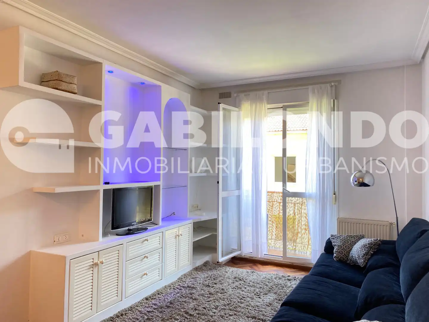 Sala de estar de Piso en venta en Elgoibar con Calefacción, Parquet y Amueblado
