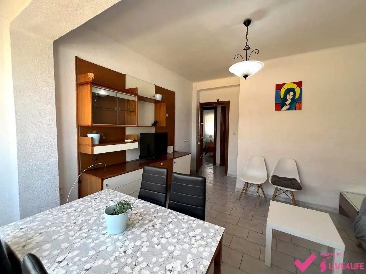 Sala de estar de Piso para compartir en Sevilla con Aire acondicionado, Calefacción y Amueblado