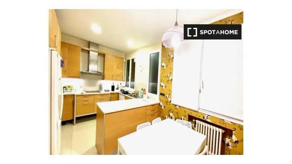 Cocina de Piso para compartir en Bilbao  con Aire acondicionado, Calefacción y Amueblado