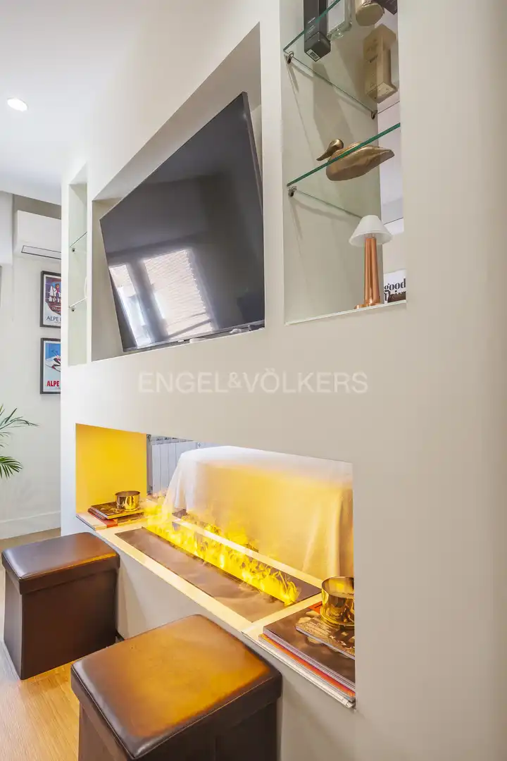 Kitchen of Flat for rent in Madrid  with Air Conditioner, Heating and Furnished