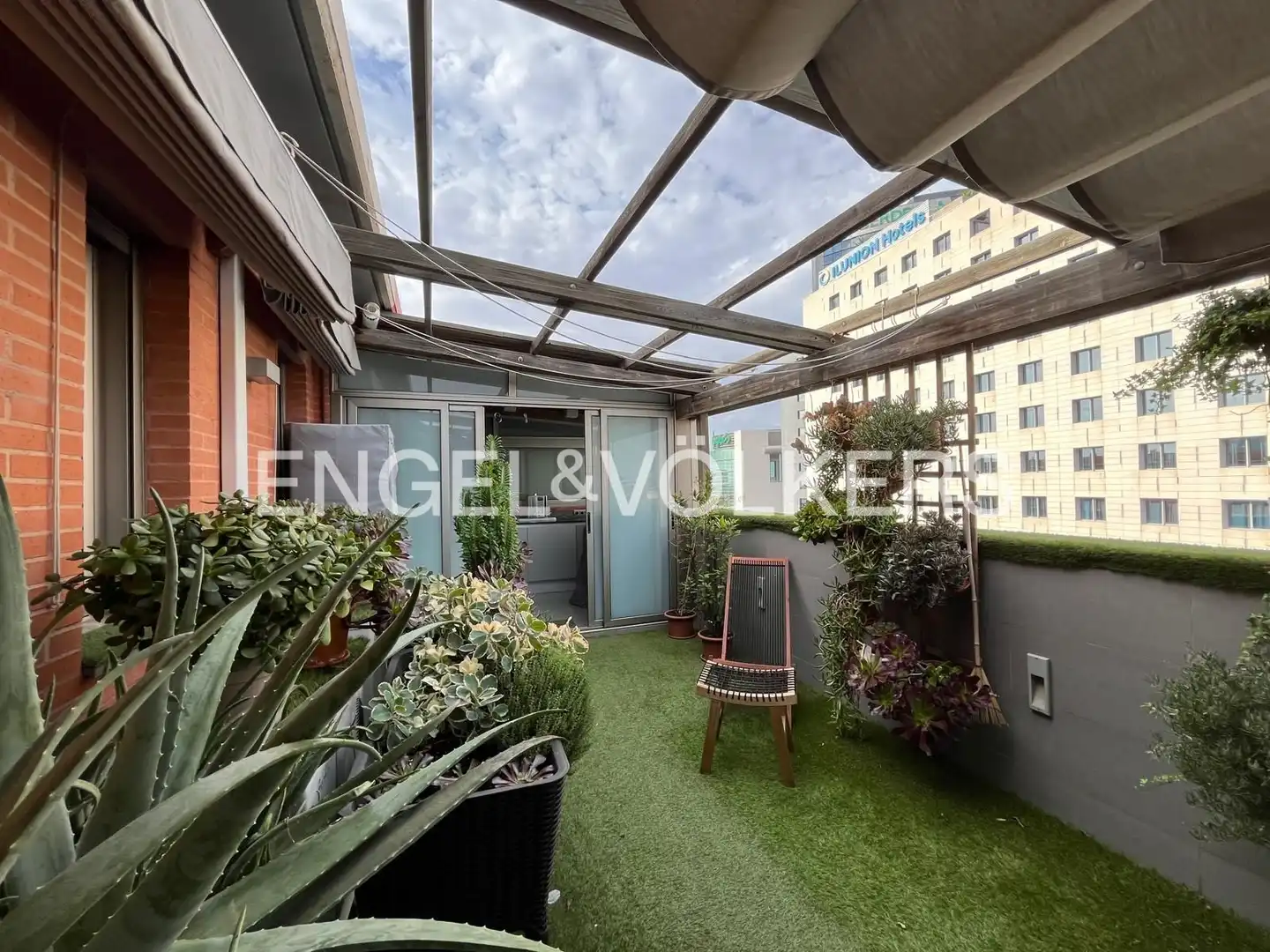 Terraza de Dúplex de alquiler en Valencia con Calefacción
