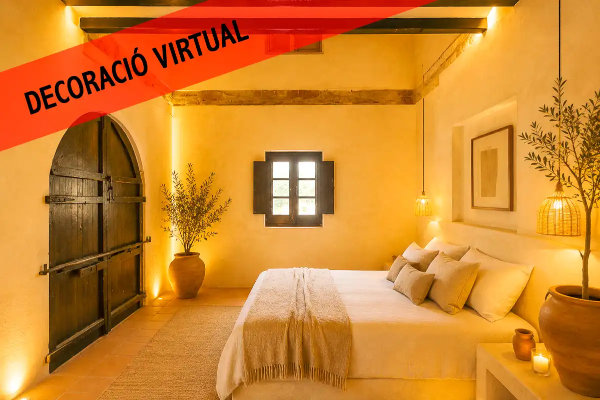Bedroom of Country homes for sale in Torrelavit  with Private garden, Terrace and Balcony