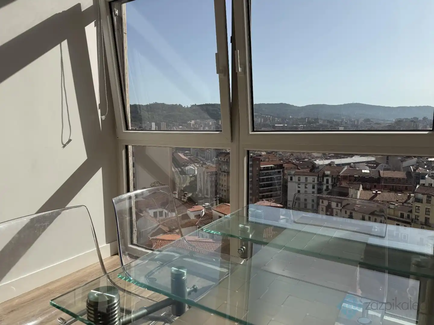 Balcony of Flat for rent in Bilbao   with Heating and Furnished